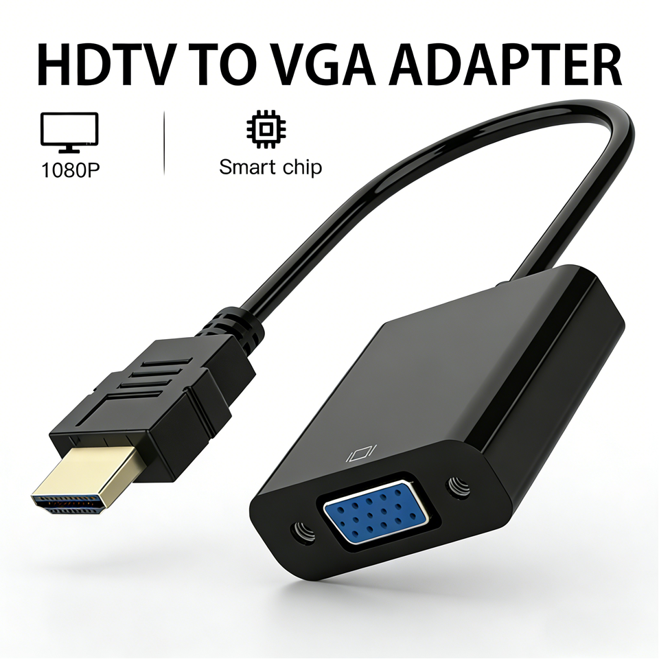 Hdmi Adapter Tablet - HD 1080P HDMI-compatible to VGA Adapter