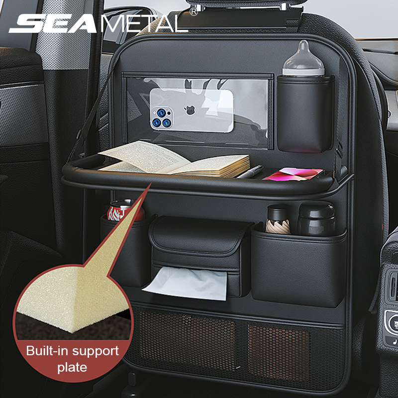Tablet And Accessories Bag - SEAMETAL Car Backseat Storage Bag Multi-Pockets