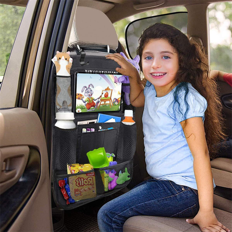 Tablet And Accessories Bag - Car Seat Organizer Multifunctional Oxford Fabric