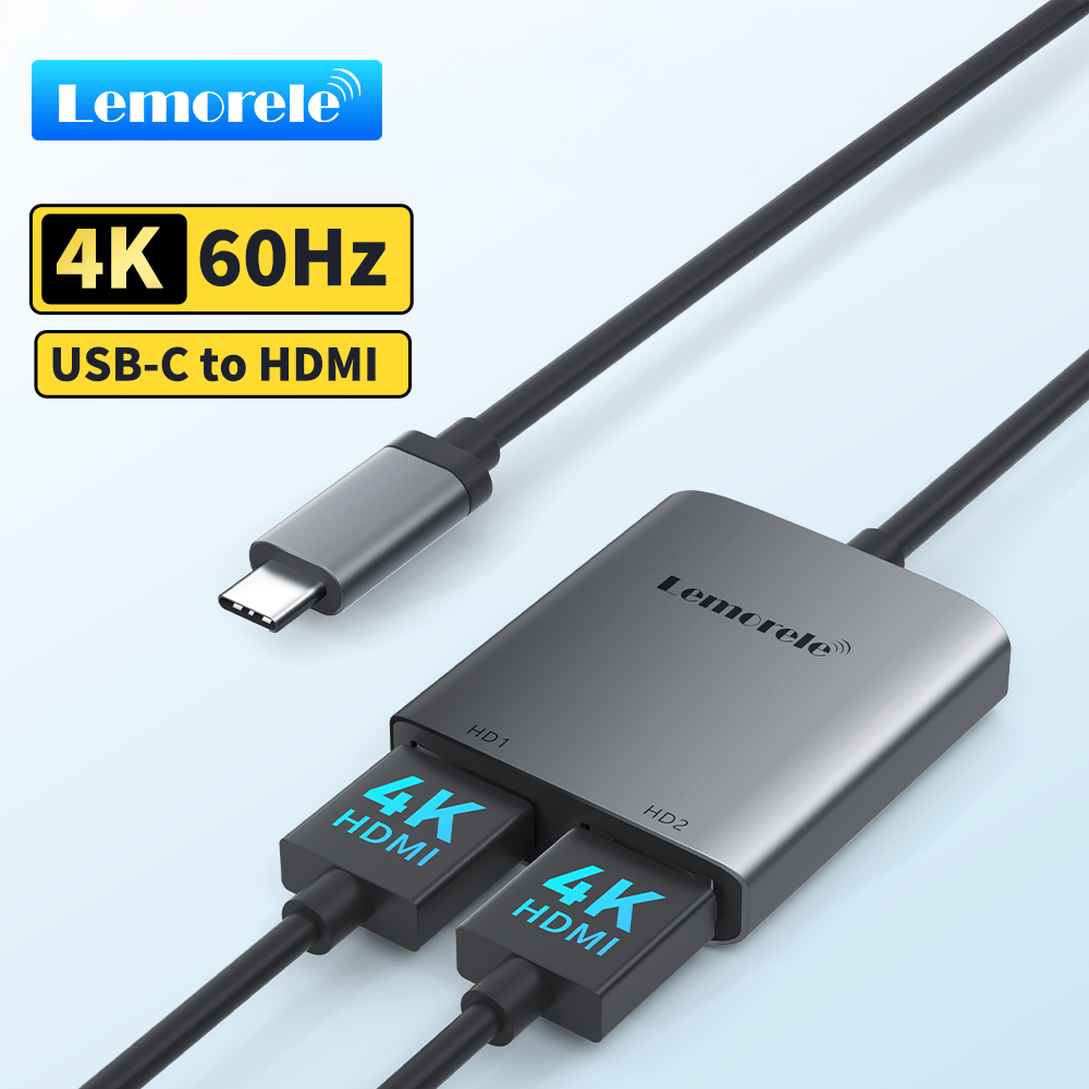 Hdmi Adapter Tablet - Lemorele 4K USB-C to HDMI Adapter