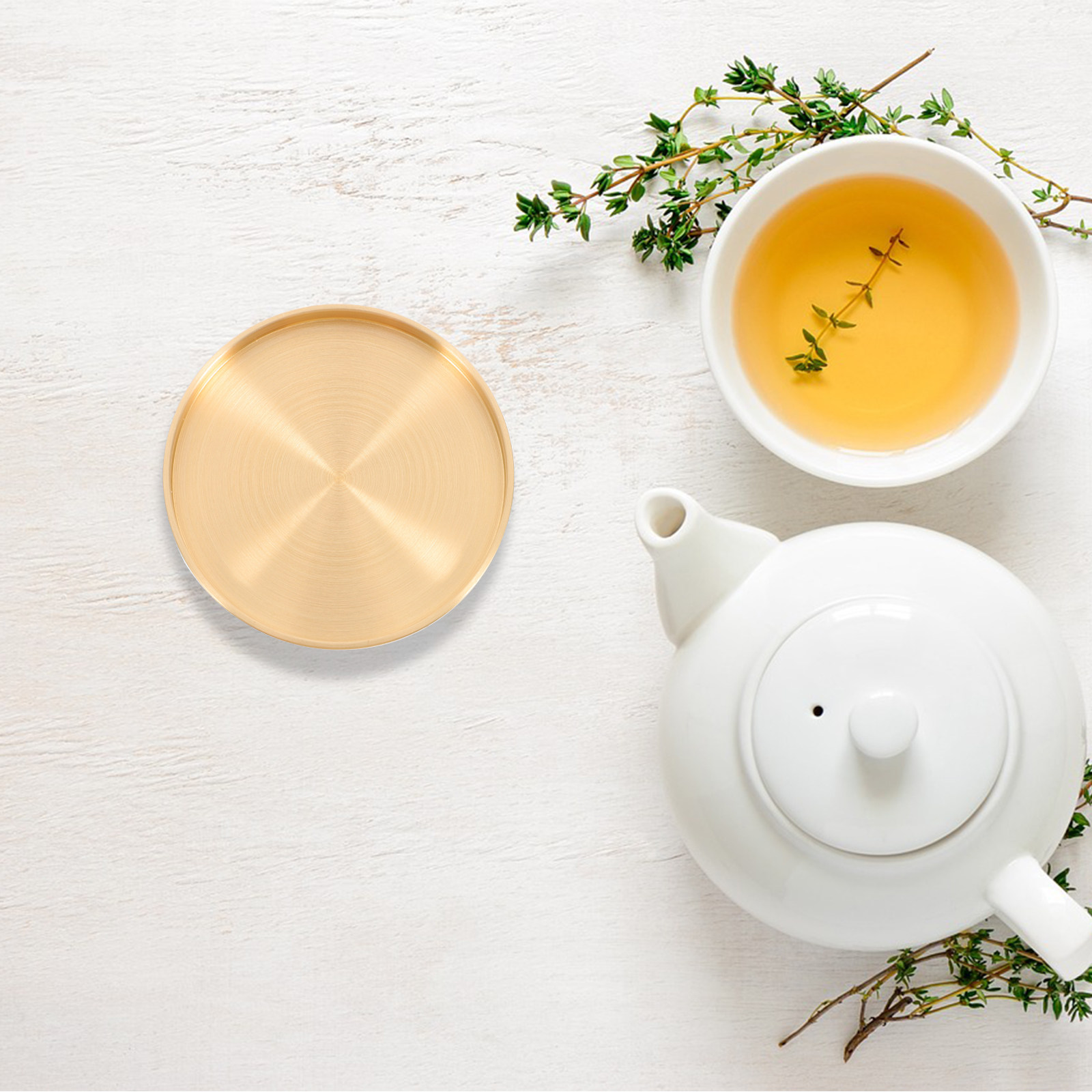 Brass Coaster Unique Round Met - đánh giá và giá Office Table Accessories Unique