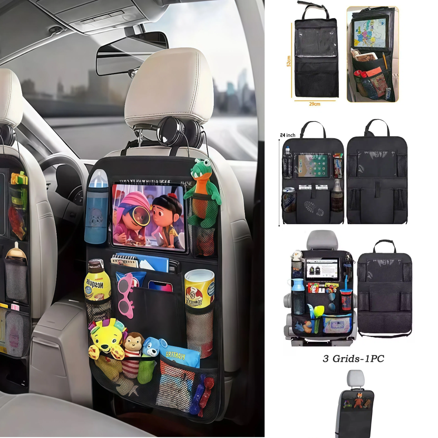 Car Seat Organizer Multifuncti - đánh giá và giá Tablet And Accessories Bag