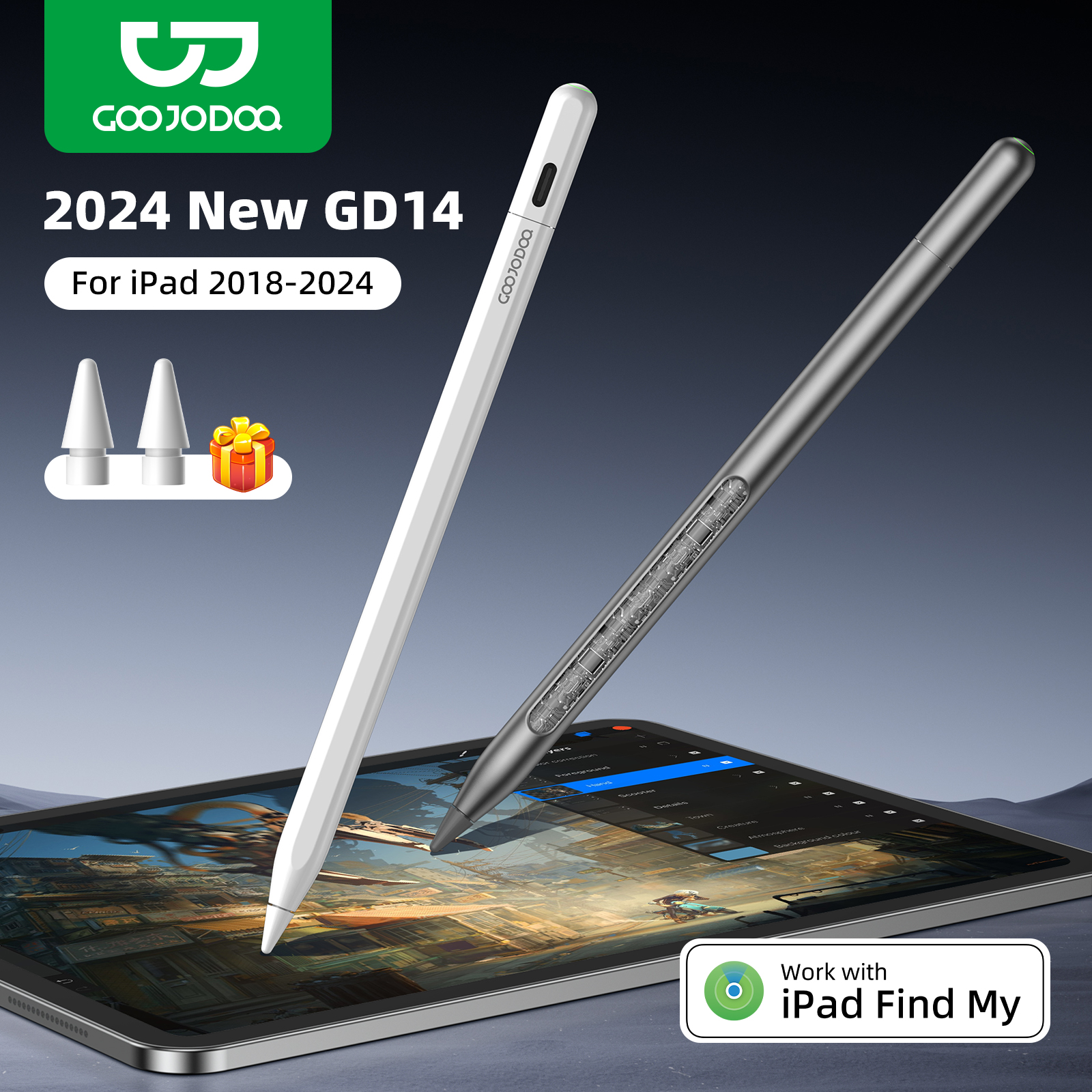 GOOJODOQ GD14 Stylus Pen For A - đánh giá và giá Stylus Replacement Tip