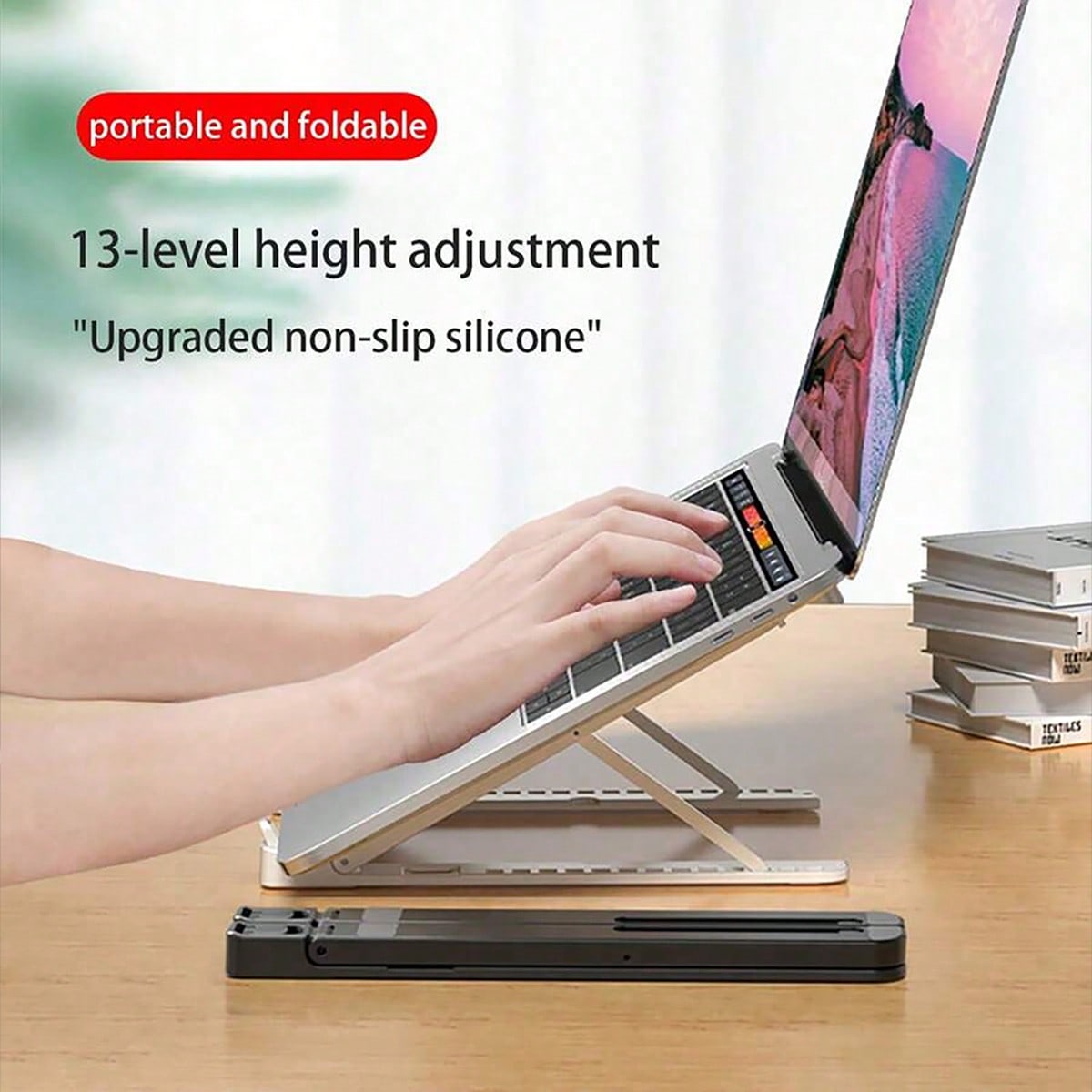 1-pack Black Foldable Portable - đánh giá và giá Cooling Stand Tablet