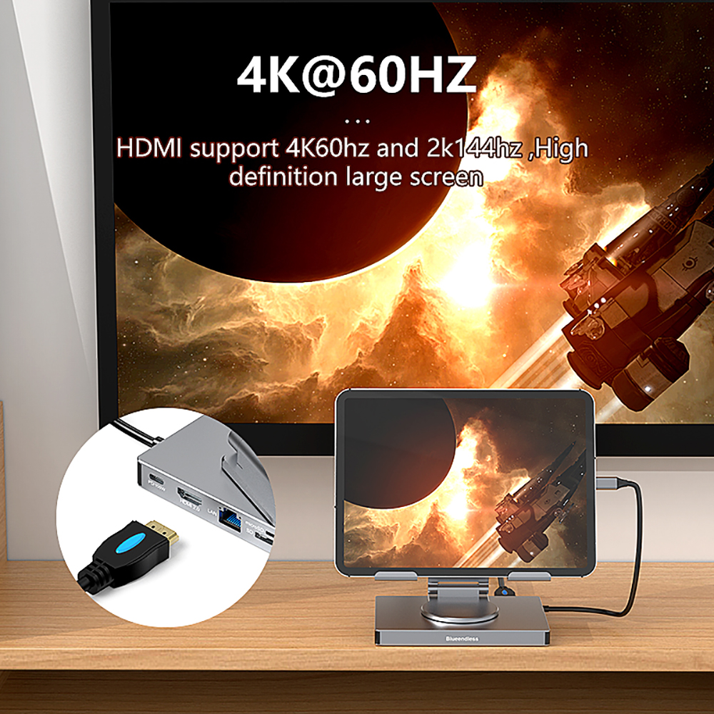 KEBIDUMEI 9-in-1 Rotable Table - đánh giá và giá Hdmi Adapter Tablet
