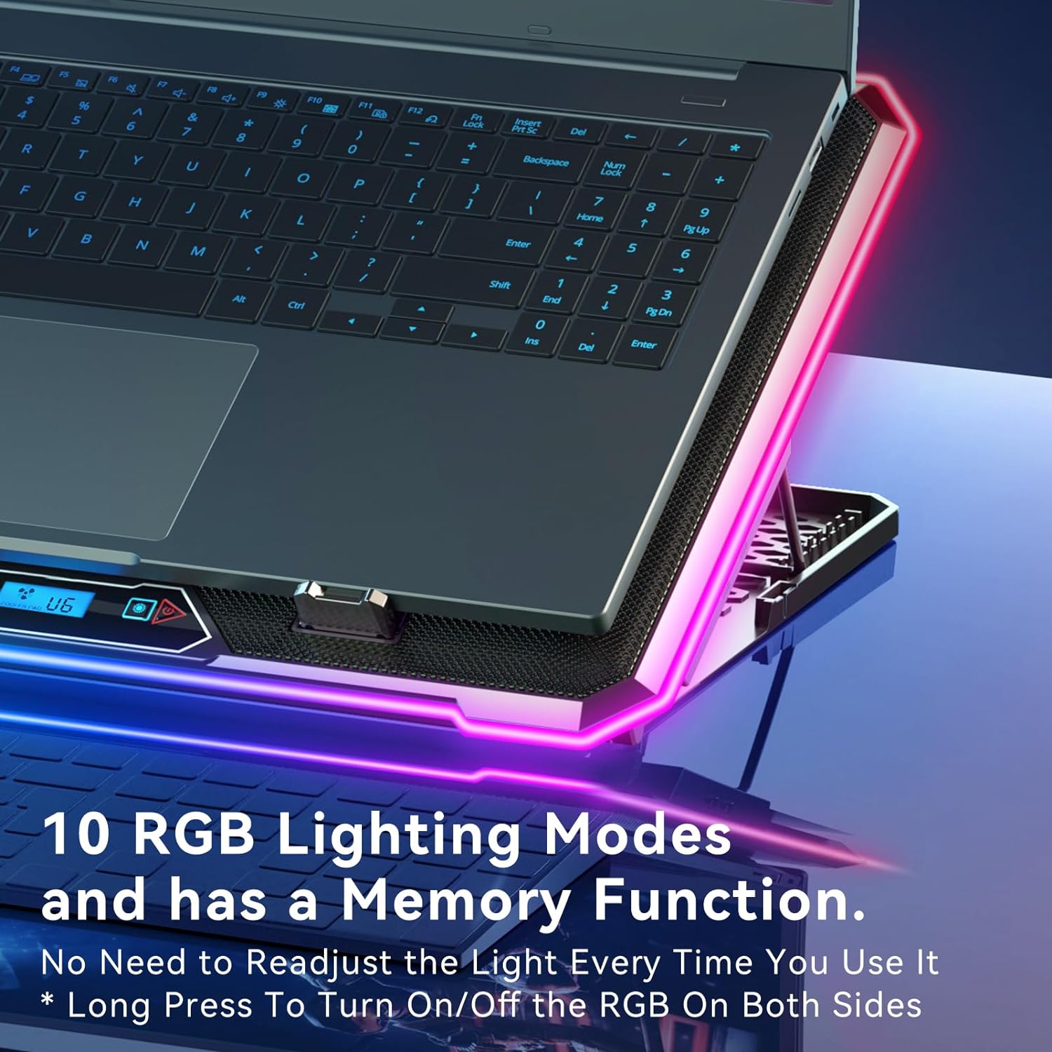 RGB Laptop Cooling Pad Gaming  - đánh giá và giá Cooling Stand Tablet