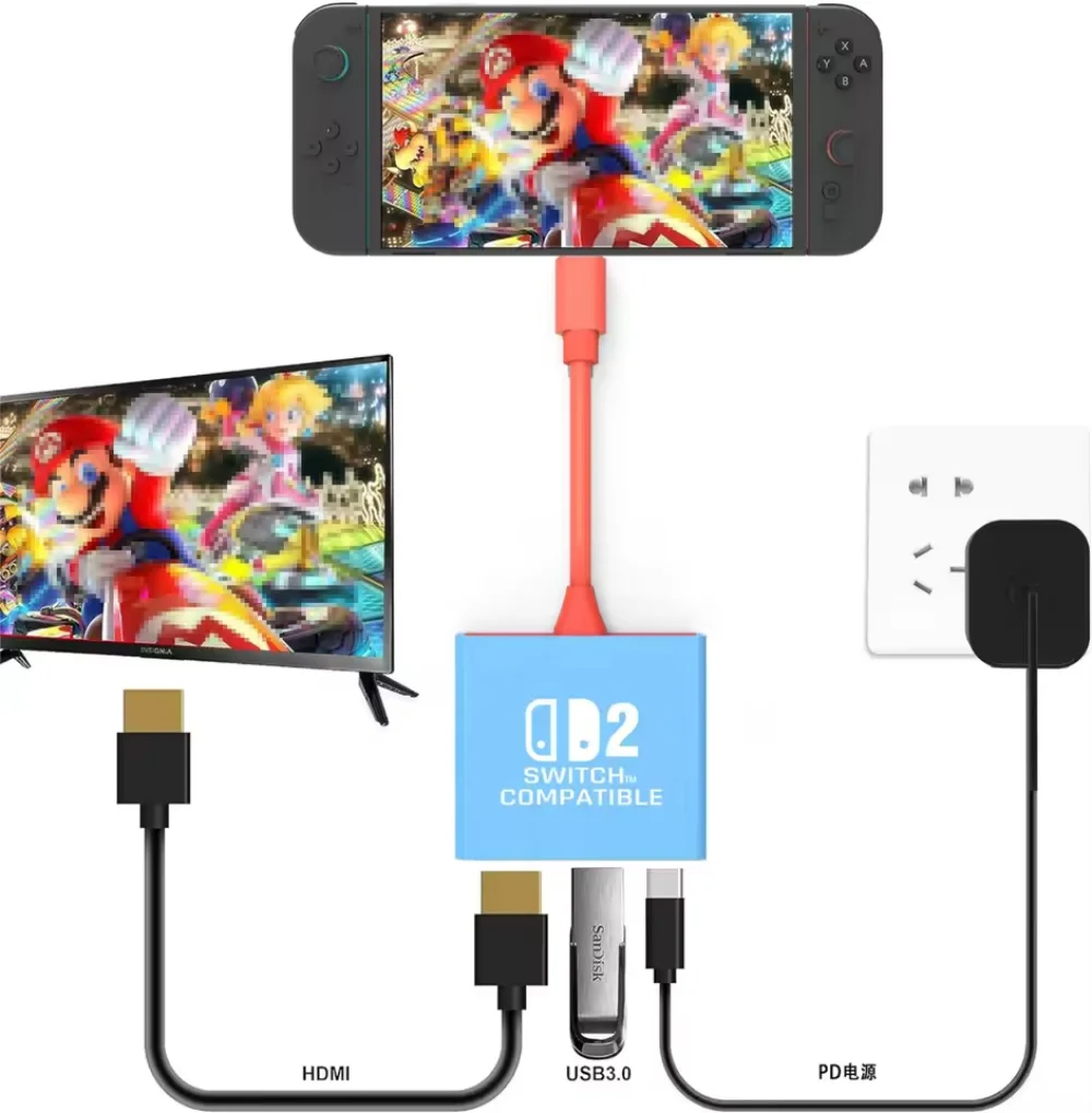 Switch 2 Dock HDMI 4K USB 3.0  - đánh giá và giá Hdmi Adapter Tablet