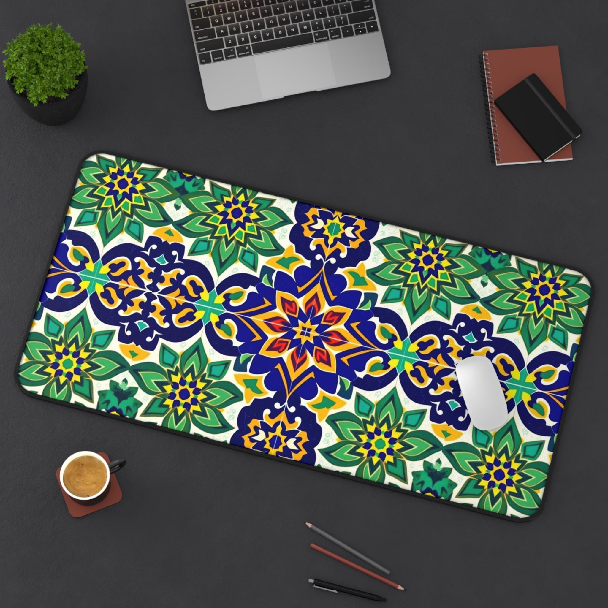Colorful Floral Table Mat, Sty - đánh giá và giá Office Table Accessories Unique